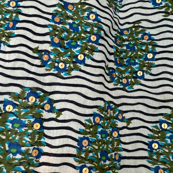 Tori Burch size 2 tunic with sequence detail - Picture 4 of 6